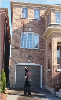 2 story home cleaned by purepro window cleaning in North York